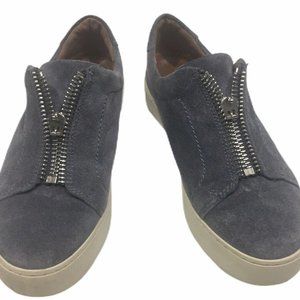 Frye Womens 5.5 Zip Sneakers Shoes Slip Ons Gray